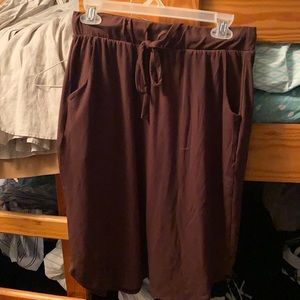 Brown skirt